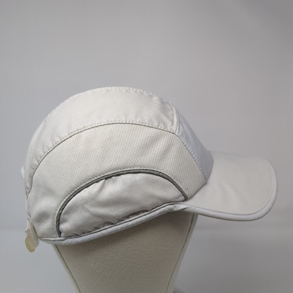 Unbranded Strapback 5 Panel Hat Solid White One S… - image 5